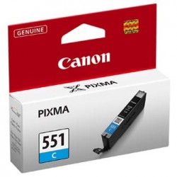 Canon oryginalny ink / tusz CLI-551 C, 6509B001, cyan, 7ml Canon oryginalny ink / tusz CLI-551 C, 6509B001, cyan, 7ml