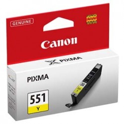 Canon oryginalny ink / tusz CLI-551 Y, 6511B001, yellow, 7ml Canon oryginalny ink / tusz CLI-551 Y, 6511B001, yellow, 7ml