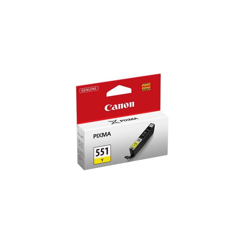 Canon oryginalny ink / tusz CLI-551 Y, 6511B001, yellow, 7ml Canon oryginalny ink / tusz CLI-551 Y, 6511B001, yellow, 7ml