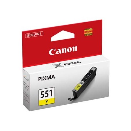 Canon oryginalny ink / tusz CLI-551 Y, 6511B001, yellow, 7ml Canon oryginalny ink / tusz CLI-551 Y, 6511B001, yellow, 7ml