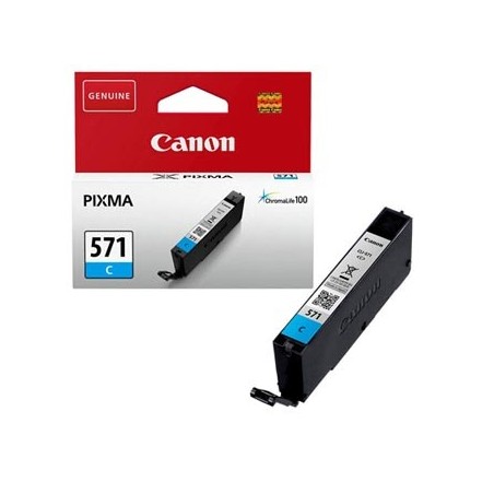 Canon oryginalny ink / tusz CLI-571 C, 0386C001, cyan, 345s, 7ml, 1szt Canon oryginalny ink / tusz CLI-571 C, 0386C001, cyan, 345s, 7ml, 1szt
