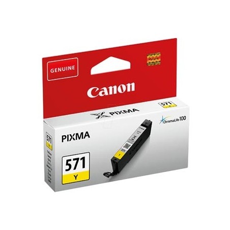 Canon oryginalny ink / tusz CLI-571 Y, 0388C001, yellow, 306s, 7ml, 1szt Canon oryginalny ink / tusz CLI-571 Y, 0388C001, yellow, 306s, 7ml, 1szt