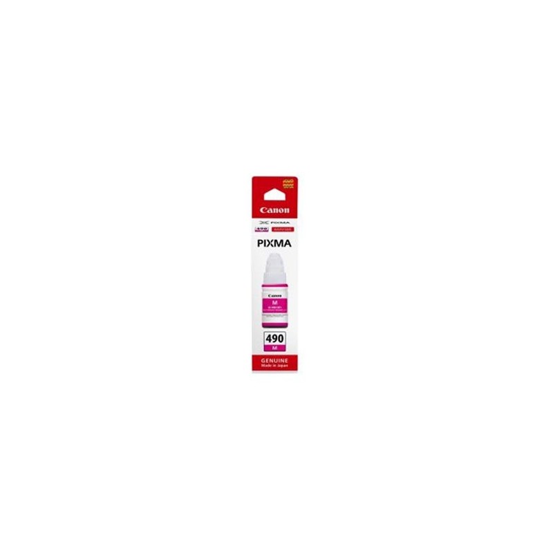Canon oryginalny ink / tusz GI-490 M, 0665C001, magenta, 7000s, 70ml Canon oryginalny ink / tusz GI-490 M, 0665C001, magenta, 7000s, 70ml