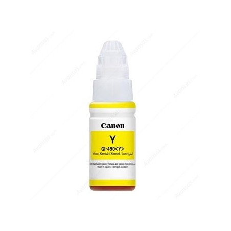 Canon oryginalny ink / tusz GI-490 Y, 0666C001, yellow, 7000s, 70ml Canon oryginalny ink / tusz GI-490 Y, 0666C001, yellow, 7000s, 70ml