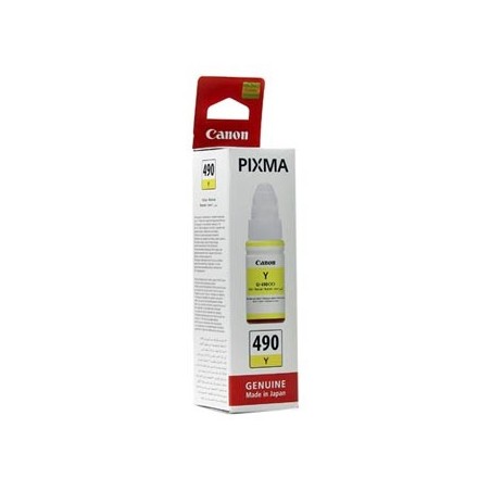 Canon oryginalny ink / tusz GI-490 Y, 0666C001, yellow, 7000s, 70ml Canon oryginalny ink / tusz GI-490 Y, 0666C001, yellow, 7000s, 70ml