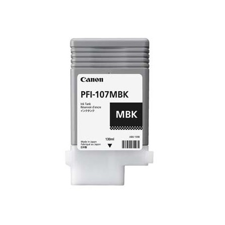 Canon oryginalny ink / tusz PFI-107 MBK, 6704B001, czarny mat, 130ml Canon oryginalny ink / tusz PFI-107 MBK, 6704B001, czarny mat, 130ml