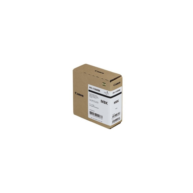 Canon oryginalny ink / tusz PFI-110 MBK, 2363C001, czarny mat, 160ml