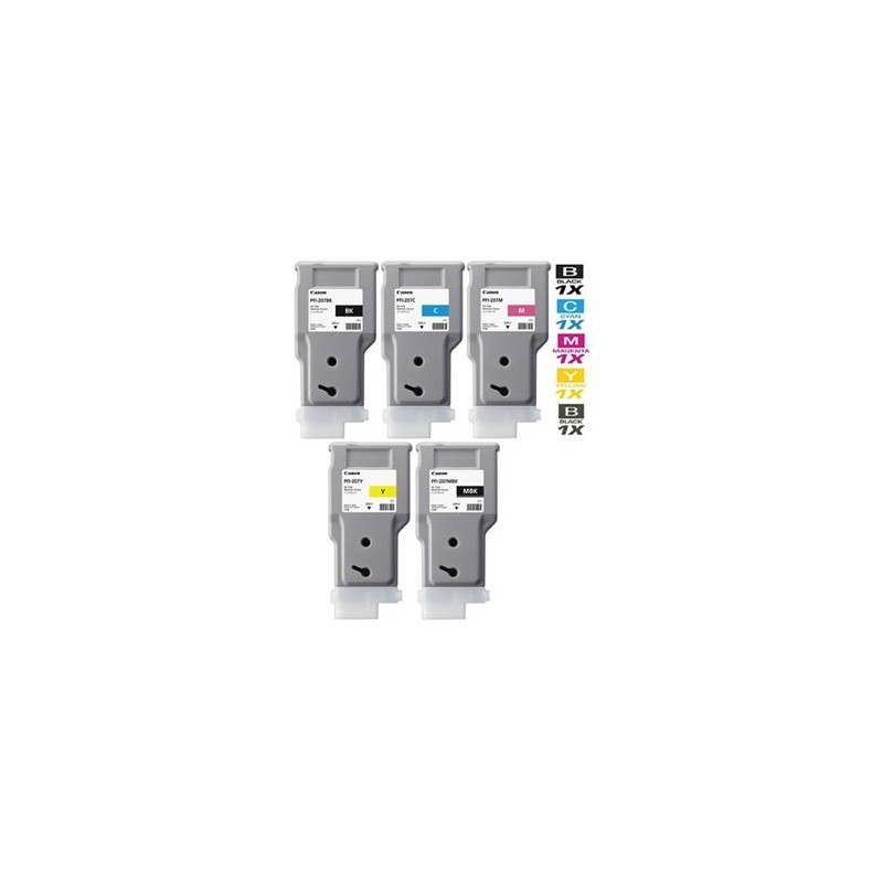 Canon oryginalny ink / tusz PFI-207  MBK, 8788B001, czarny mat, 300ml