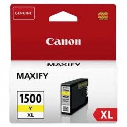 Canon oryginalny ink / tusz PGI 1500 XL, 9195B001, yellow, 12ml, high capacity Canon oryginalny ink / tusz PGI 1500 XL, 9195B001, yellow, 12ml, high capacity