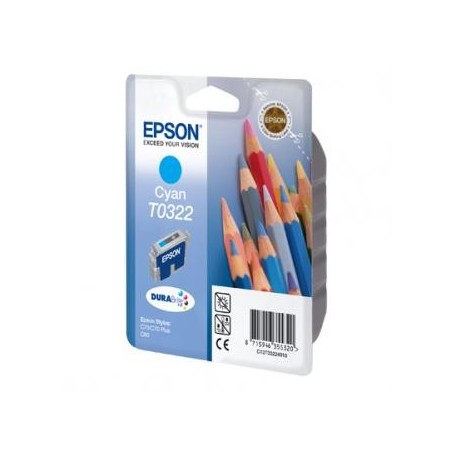 Epson oryginalny ink / tusz C13T032240, cyan, 420s, 16ml, DURABrite Epson oryginalny ink / tusz C13T032240, cyan, 420s, 16ml, DURABrite