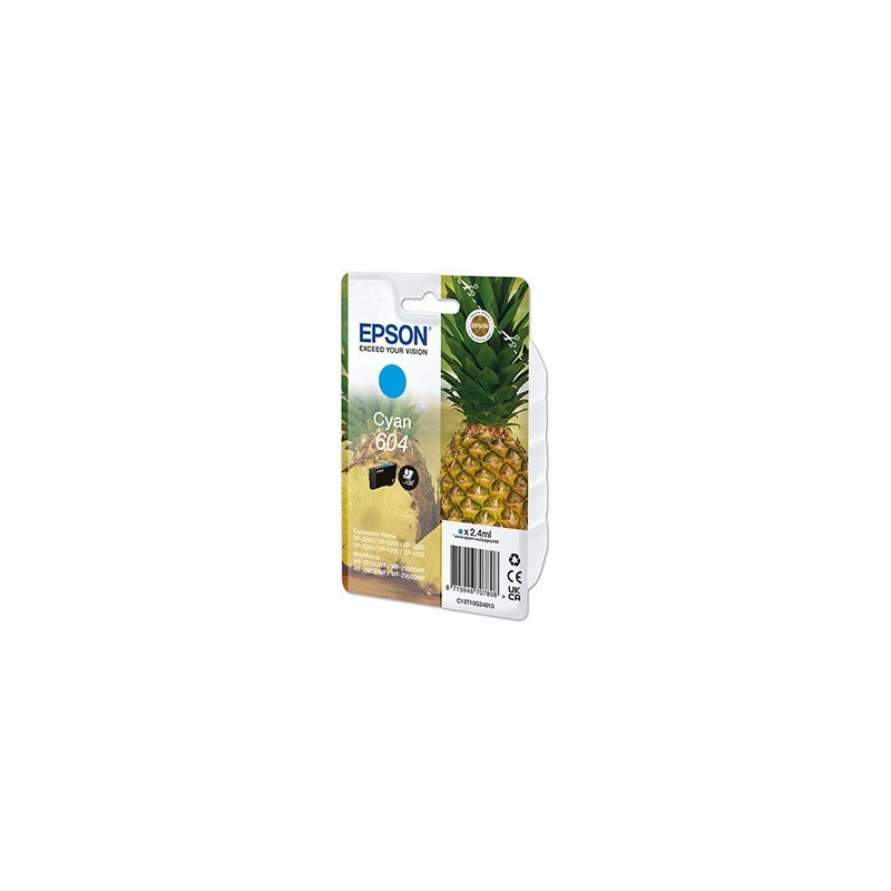 Epson oryginalny ink / tusz C13T10G24010, T10G240, 604, cyan, 2.4ml