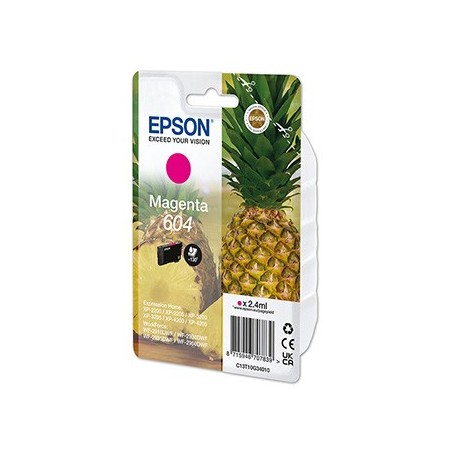 Epson oryginalny ink / tusz C13T10G34010, T10G340, 604, magenta, 2.4ml