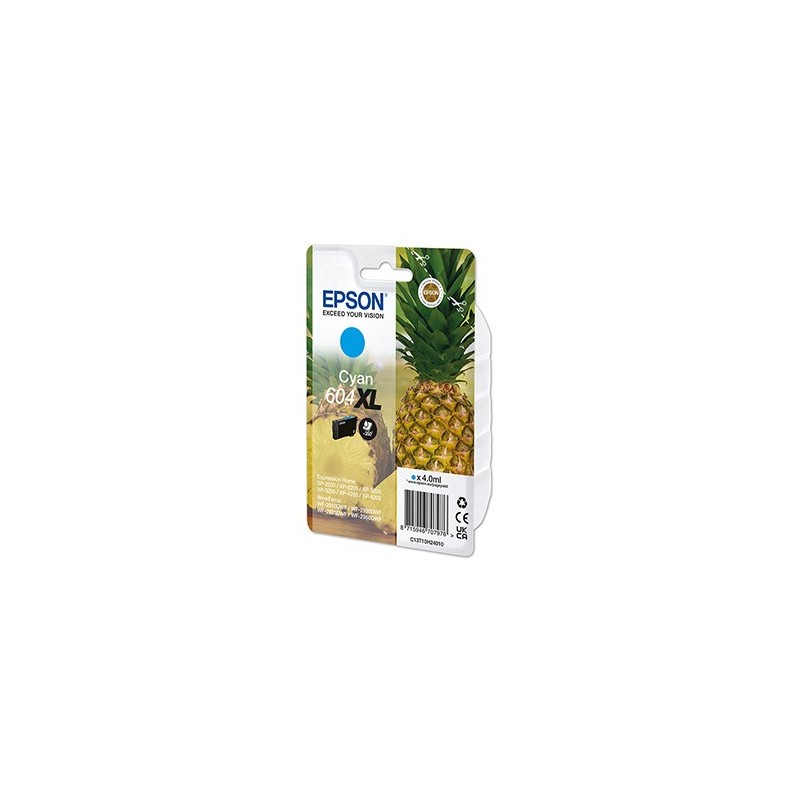 Epson oryginalny ink / tusz C13T10H24010, T10H240, 604XL, cyan, 350s, 4.0ml