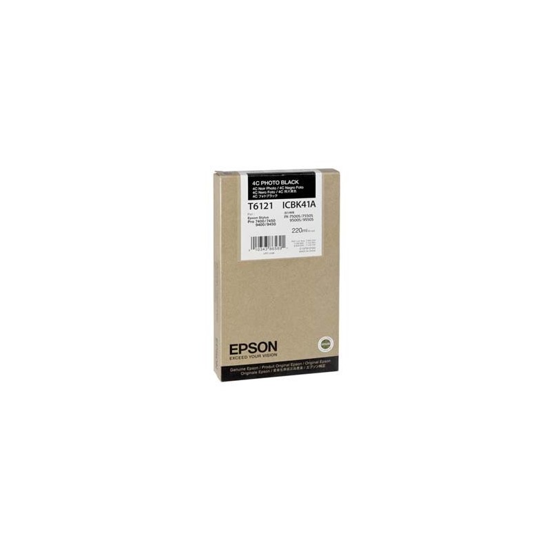 Epson oryginalny ink / tusz C13T612100, photo black, 220ml Epson oryginalny ink / tusz C13T612100, photo black, 220ml