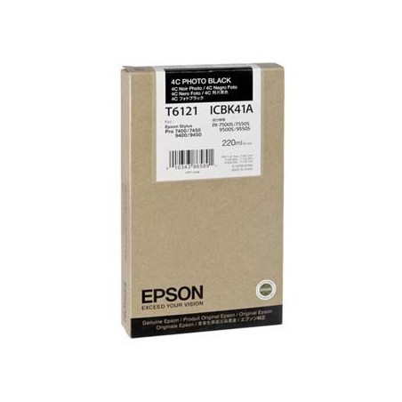 Epson oryginalny ink / tusz C13T612100, photo black, 220ml Epson oryginalny ink / tusz C13T612100, photo black, 220ml
