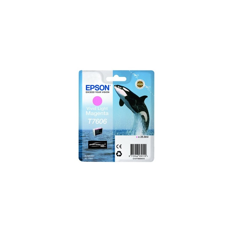 Epson oryginalny ink / tusz C13T76064N10, T7606, vivid light  magenta, 25,9ml, 1szt