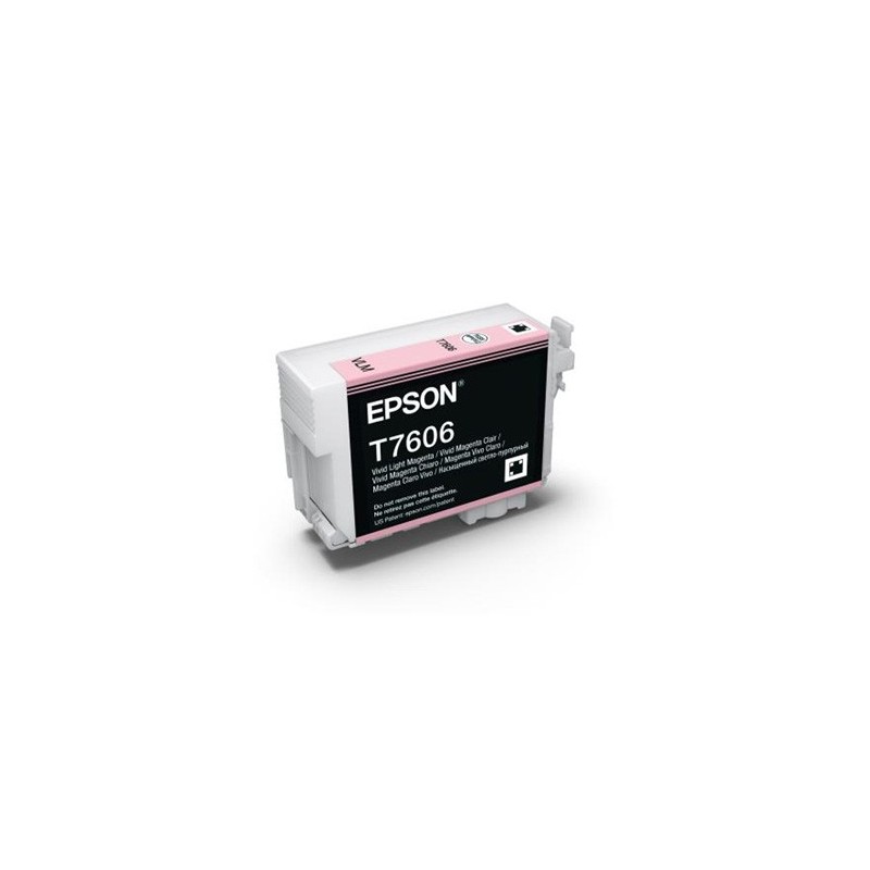 Epson oryginalny ink / tusz C13T76064N10, T7606, vivid light  magenta, 25,9ml, 1szt Epson oryginalny ink / tusz C13T76064N10, T7606, vivid light  magenta, 25,9ml, 1szt