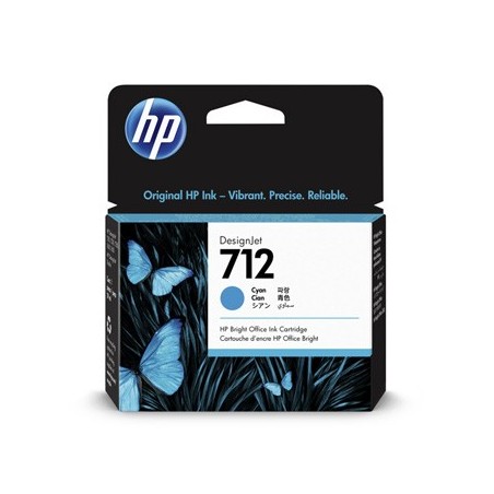 HP oryginalny ink / tusz 3ED67A, HP 712, cyan, 29ml HP oryginalny ink / tusz 3ED67A, HP 712, cyan, 29ml