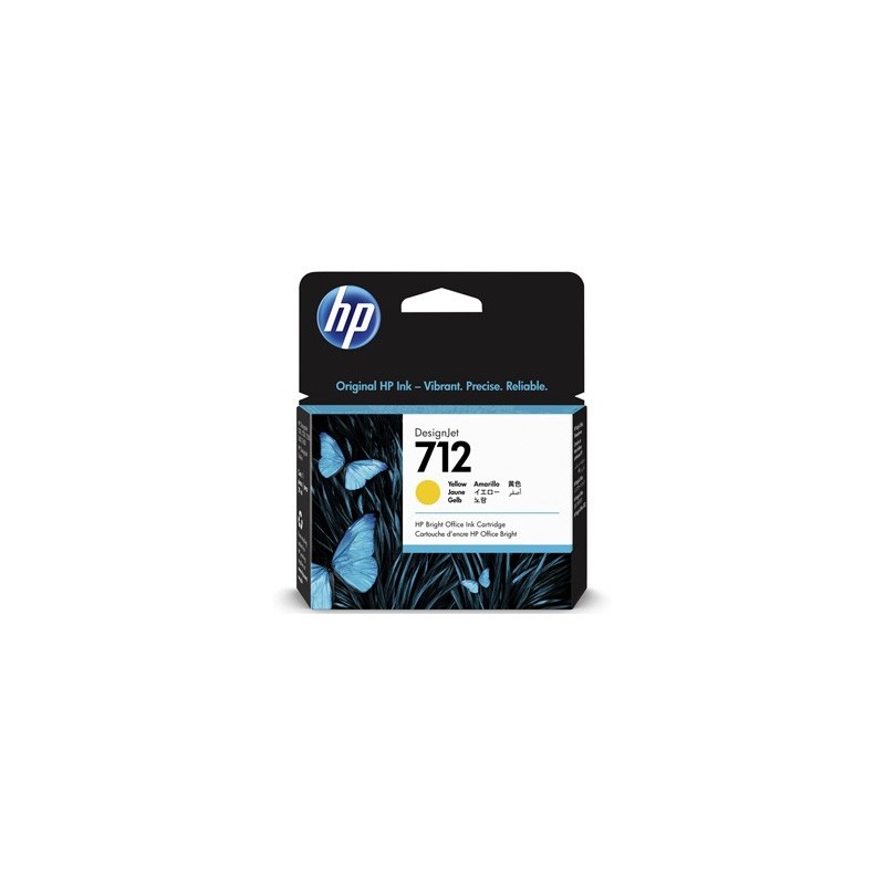 HP oryginalny ink / tusz 3ED69A, HP 712, yellow, 29ml