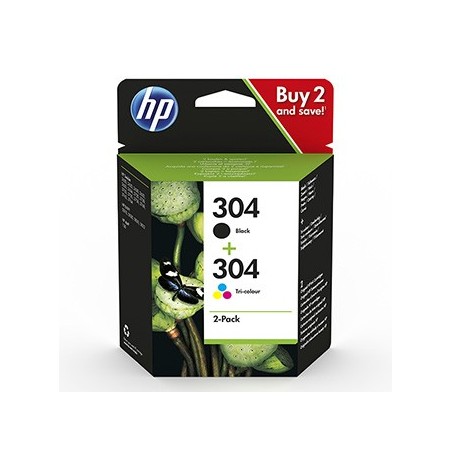 HP oryginalny zestaw tuszy 3JB05AE, HP 304, CMYK, 100CMY-120Ks HP oryginalny zestaw tuszy 3JB05AE, HP 304, CMYK, 100CMY-120Ks