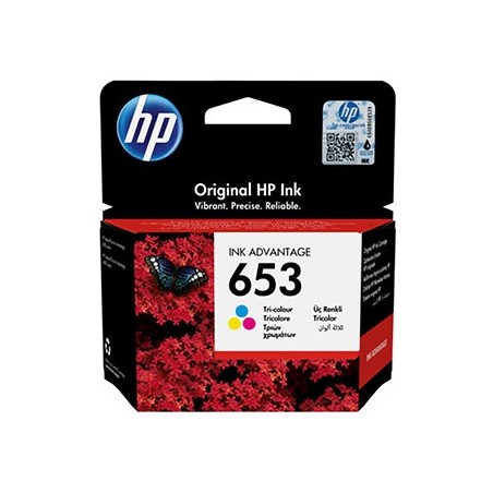 HP oryginalny ink / tusz 3YM74AE, HP 653, Tri-colour, 200s HP oryginalny ink / tusz 3YM74AE, HP 653, Tri-colour, 200s