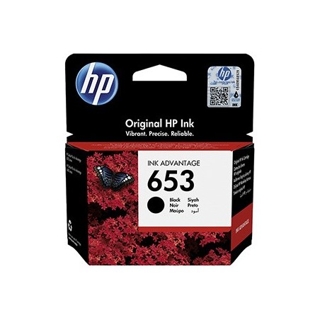 HP oryginalny ink / tusz 3YM75AE, HP 653, black, 360s HP oryginalny ink / tusz 3YM75AE, HP 653, black, 360s