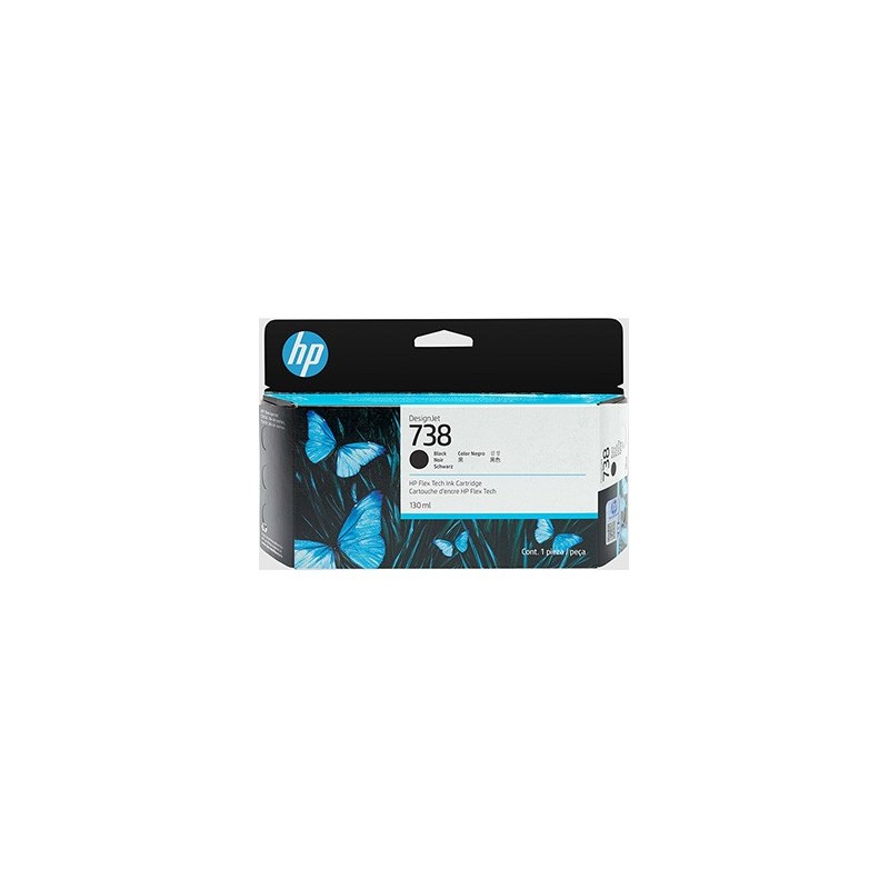 HP oryginalny ink / tusz 498N4A, HP 738, black, 130ml