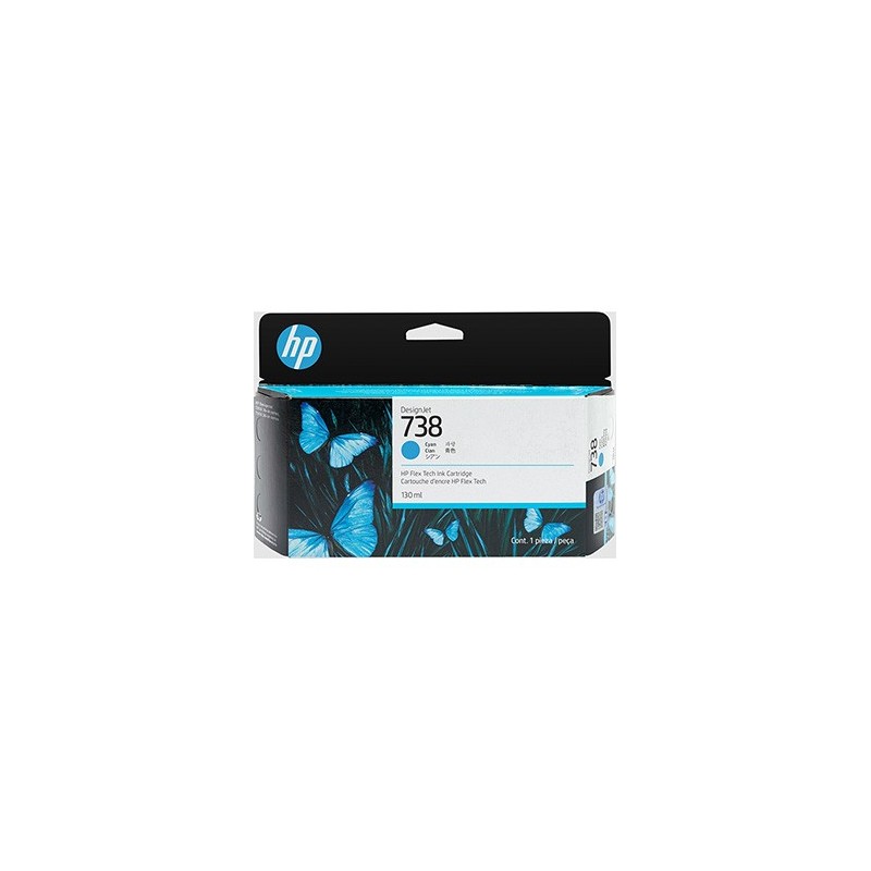 HP oryginalny ink / tusz 498N5A, HP 738, cyan, 130ml
