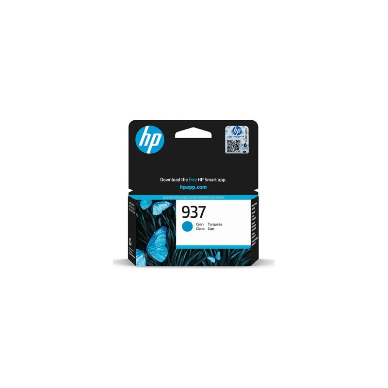 HP oryginalny ink / tusz 4S6W2NE, HP 937, cyan, 800s