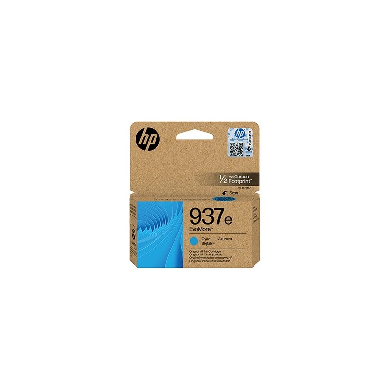 HP oryginalny ink EvoMore 4S6W6NE, HP 937e, cyan, 1650s