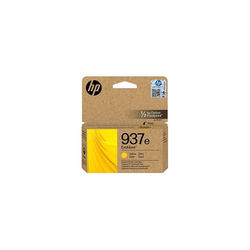 HP oryginalny ink EvoMore 4S6W8NE, HP 937e, yellow, 1650s
