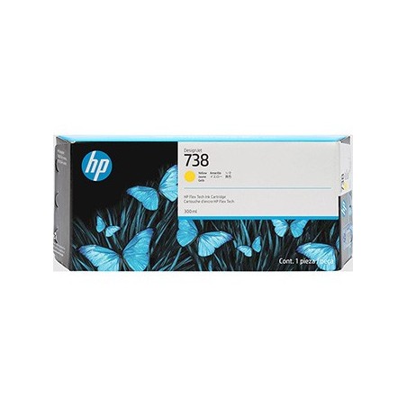 HP oryginalny ink / tusz 676M8A, HP 738, yellow, 300ml HP oryginalny ink / tusz 676M8A, HP 738, yellow, 300ml
