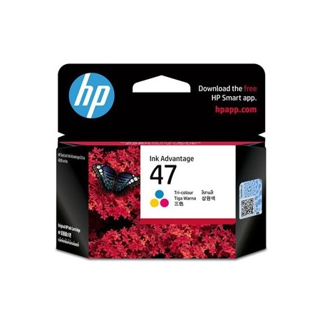 HP oryginalny ink / tusz 6ZD61AE, HP 47, tri-colour, EOL HP oryginalny ink / tusz 6ZD61AE, HP 47, tri-colour, EOL