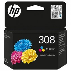 HP oryginalny ink / tusz 7FP20UE, HP 308, Tri-colour, 120s