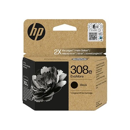 HP oryginalny ink EvoMore 7FP22UE, HP 308e, black, 320s