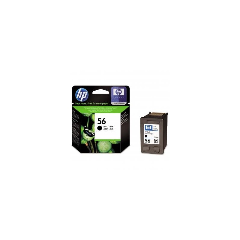 HP oryginalny ink / tusz C6656AE, HP 56, black, 520s, 19ml