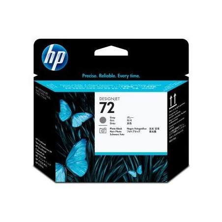 HP oryginalny głowica drukująca C9380A, HP 72, grey/black