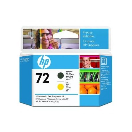 HP oryginalny głowica drukująca C9384A, HP 72, matte black/yellow