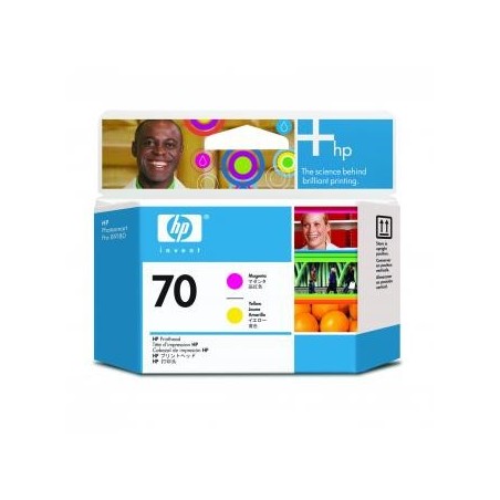 HP oryginalny głowica drukująca C9406A, HP 70, magenta/yellow
