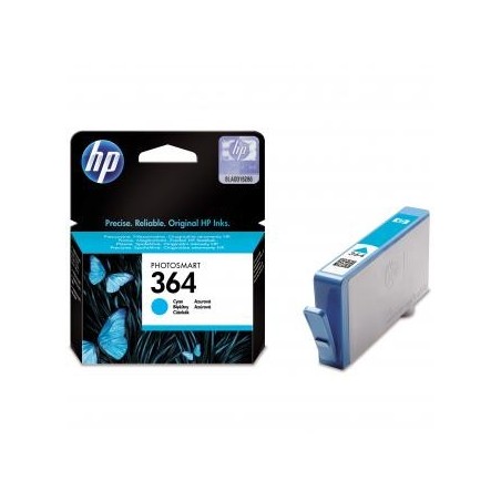 HP oryginalny ink / tusz CB318EE, HP 364, cyan, blistr, 300s HP oryginalny ink / tusz CB318EE, HP 364, cyan, blistr, 300s