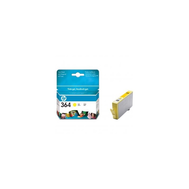 HP oryginalny ink / tusz CB320EE, HP 364, yellow, blistr, 300s HP oryginalny ink / tusz CB320EE, HP 364, yellow, blistr, 300s