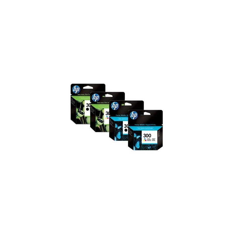 HP oryginalny ink / tusz CN637EE, HP 300, black/color, blistr, 2 x 200s, 2x4ml HP oryginalny ink / tusz CN637EE, HP 300, black/color, blistr, 2 x 200s, 2x4ml