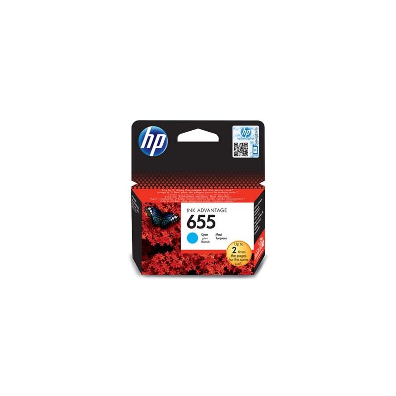 HP oryginalny ink / tusz CZ110AE, HP 655, cyan, 600s