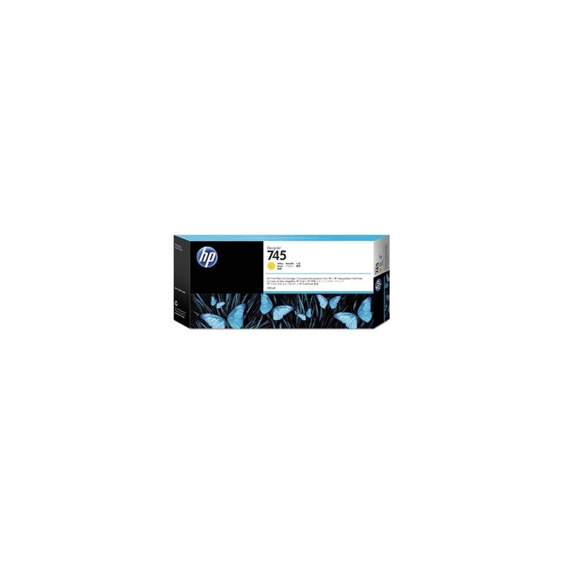 HP oryginalny ink / tusz F9K02A, HP 745, yellow, 300ml HP oryginalny ink / tusz F9K02A, HP 745, yellow, 300ml