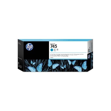 HP oryginalny ink / tusz F9K03A, HP 745, cyan, 300ml HP oryginalny ink / tusz F9K03A, HP 745, cyan, 300ml