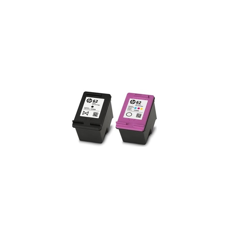 HP oryginalny zestaw tuszy N9J71AE, HP 62, black/color, 200/165s, 4.4.2005ml, value pack HP oryginalny zestaw tuszy N9J71AE, HP 62, black/color, 200/165s, 4.4.2005ml, value pack