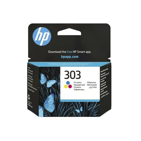 HP oryginalny ink / tusz T6N01AE, HP 303, color, 165s HP oryginalny ink / tusz T6N01AE, HP 303, color, 165s