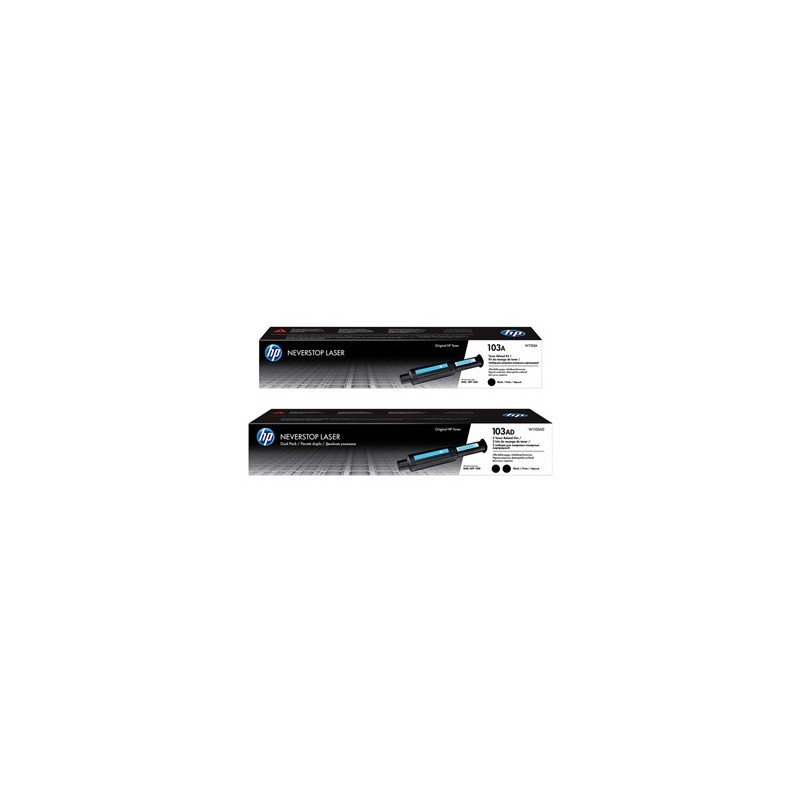 HP oryginalny toner reload kit W1103AD, HP 103AD, black, 5000 (2x2500)s, dual pack