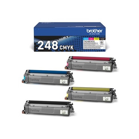Brother oryginalny toner TN248VAL, CMYK, 4x1000s Brother oryginalny toner TN248VAL, CMYK, 4x1000s