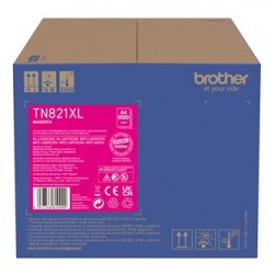 Brother oryginalny toner TN-821XLM, magenta, 9000s Brother oryginalny toner TN-821XLM, magenta, 9000s